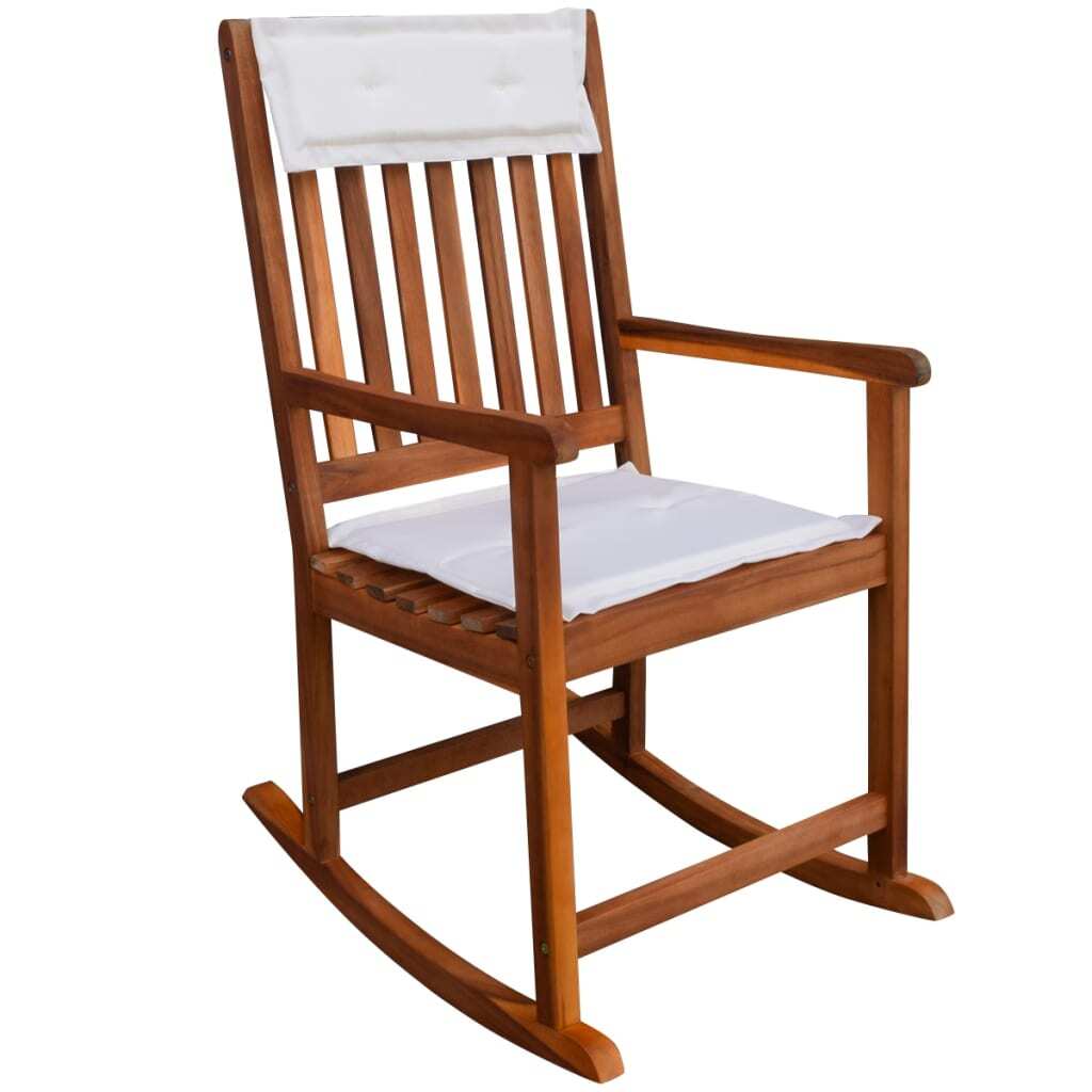 acacia wood outdoor rocking chair