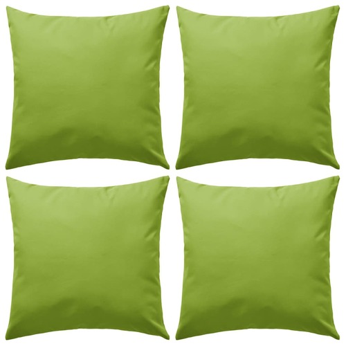Outdoor Pillows 4 pcs 45x45 cm Apple Green