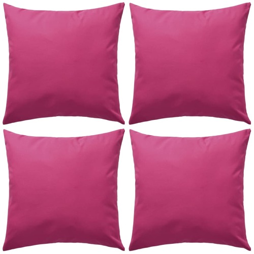 Outdoor Pillows 4 pcs 45x45 cm Pink