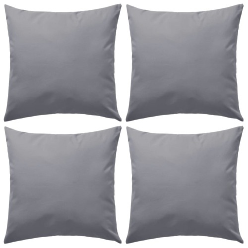 Outdoor Pillows 4 pcs 45x45 cm Grey