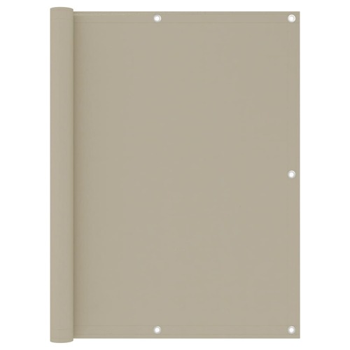 Balcony Screen Beige 120x300 cm Oxford Fabric