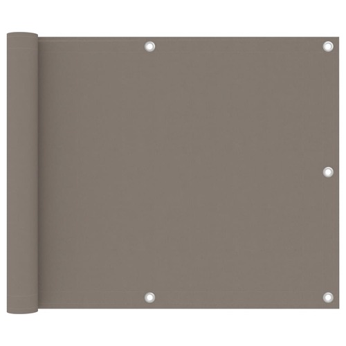 Balcony Screen Taupe 75x300 cm Oxford Fabric