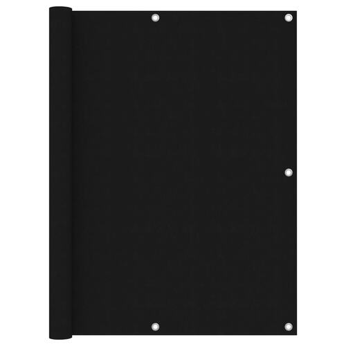 Balcony Screen Black 120x400 cm Oxford Fabric