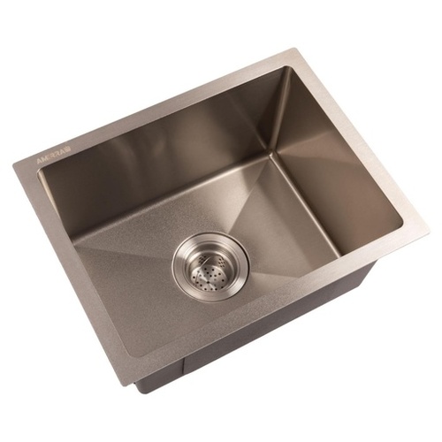 AMIRRA Kitchen Stainless Steel Sink 440mm x 340mm with Nano Coating (Silver Black) AMR-KS-103-LH