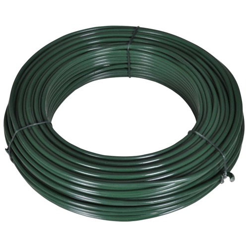 Fence Span Wire 55 m 2.1/3.1 mm Steel Green