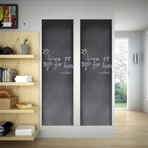 Wall Sticker Blackboard 0.45 x 2 m 2 Rolls with Chalks
