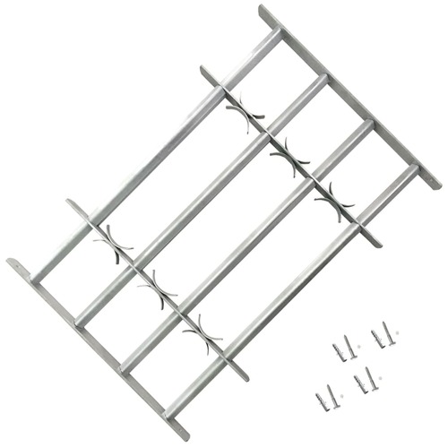 Adjustable Security Grille for Windows with 4 Crossbars 1000-1500mm