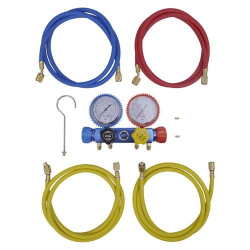4-way Manifold Gauge Set for Air Conditioning