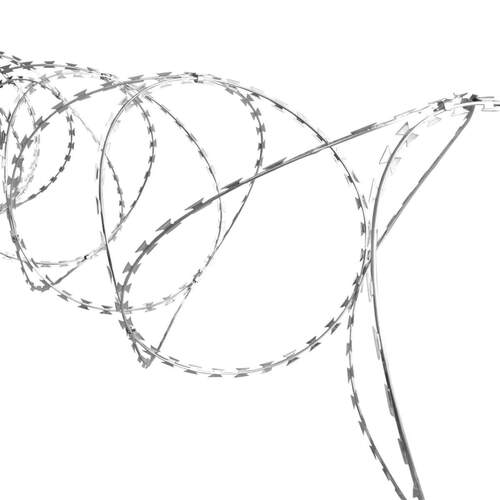BTO-22 Clipped Concertina NATO Razor Wire Galvanised Steel 100 m