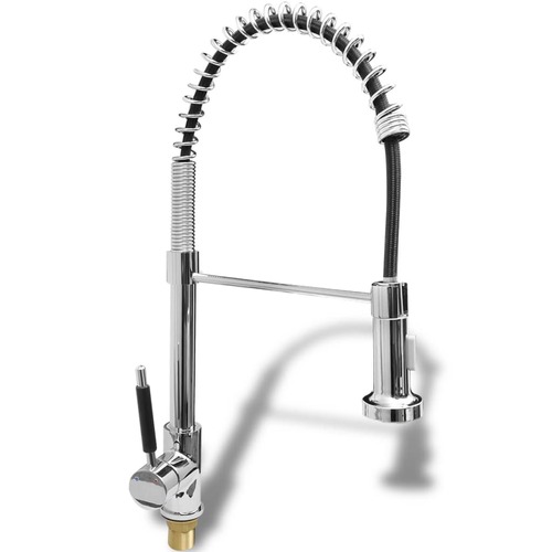 Kitchen Pull Out Mixer Tap Brass