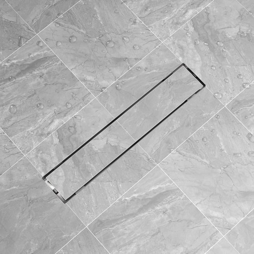 Linear Shower Drain 630x140 mm Stainless Steel