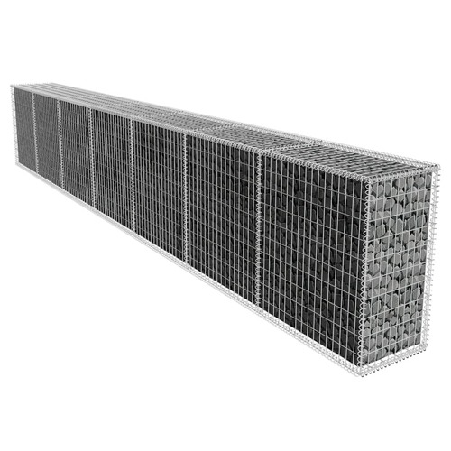 Gabion Wall with Cover Galvanised Steel 600x50x100 cm