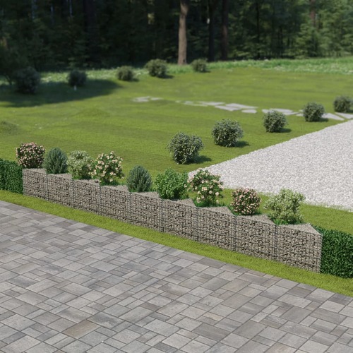 Gabion Wall Galvanised Steel 630x30x50 cm