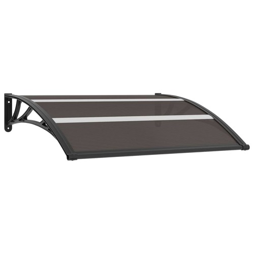 Door Canopy Black 120x75 cm PC