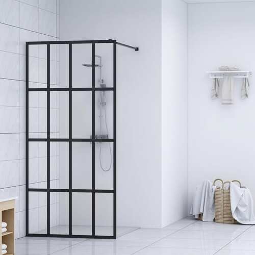 Walk-in Shower Screen Clear Tempered Glass 118x190 cm