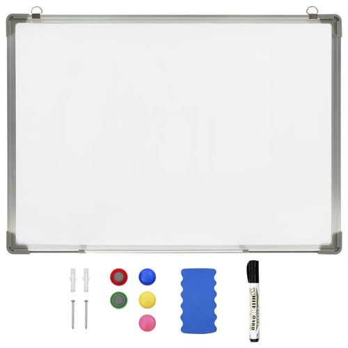 Magnetic Dry-erase Whiteboard White 70x50 cm Steel