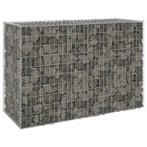 Gabion Wall with Covers Galvanised Steel 150x60x100 cm