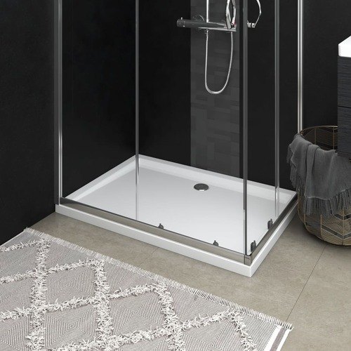 Rectangular ABS Shower Base Tray White 70x100 cm