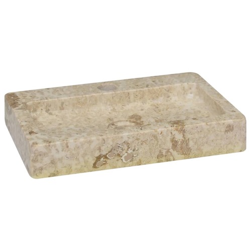 Wall-mounted Sink Cream 38x24x6.5 cm Marble