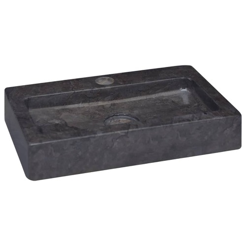 Wall-mounted Sink Black 38x24x6.5 cm Marble