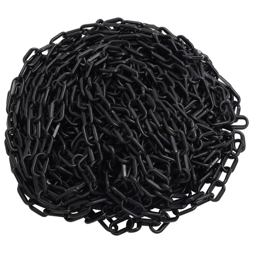Warning Chain Black 30 m Ø4 mm Plastic
