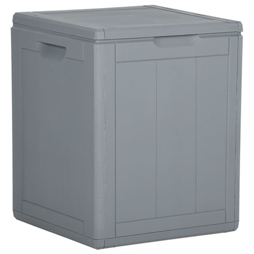 Garden Storage Box 90L Grey PP Rattan