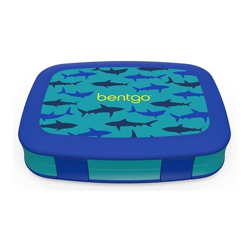 Bentgo Kid's Print Leak-Proof Bento Lunch Box Sharks