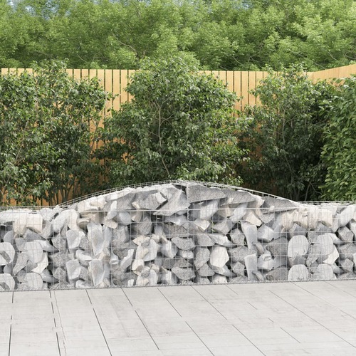 Arched Gabion Basket 400x50x60/80 cm Galvanised Iron