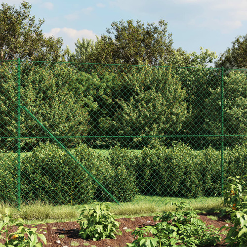 Chain Link Fence Green 1.4x10 m