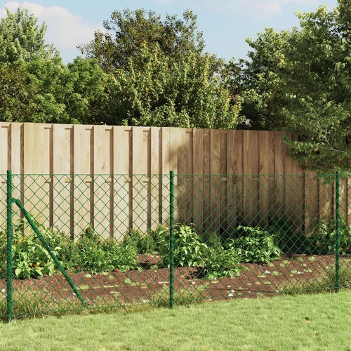 Chain Link Fence Green 1x25 m