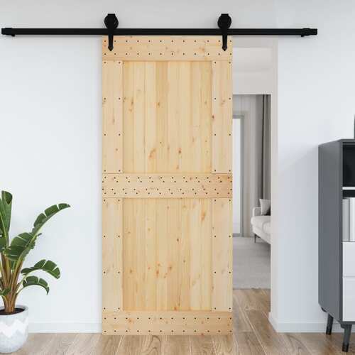 Door NARVIK 100x210 cm Solid Wood Pine
