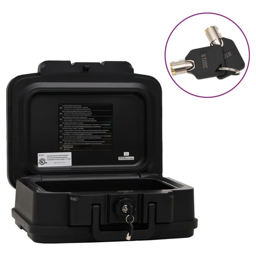 Safe Box Black 38x32.5x16.5 cm Polypropylene