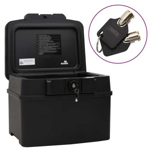Safe Box Black 44x37x34 cm Polypropylene