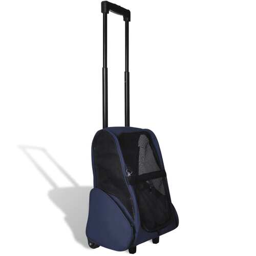 Blue Foldable Multipurpose Pet Trolley