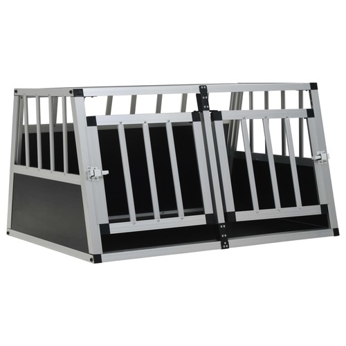 Dog Cage with Double Door 89x69x50 cm