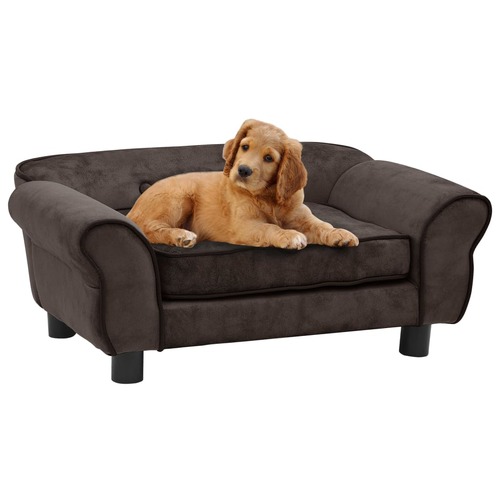 Dog Sofa Brown 72x45x30 cm Plush