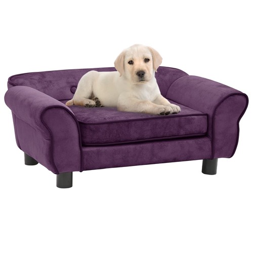 Dog Sofa Burgundy 72x45x30 cm Plush