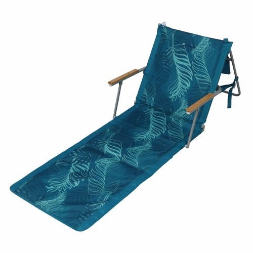 Waters Edge Beach Lounger Portable Outdoor Pool Patio Sun Lounge Chair