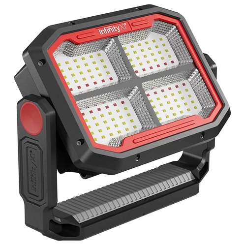Infinity X1 3000 Lumen Solar Rechargeable LED Work Light Portable Floodlight Torch