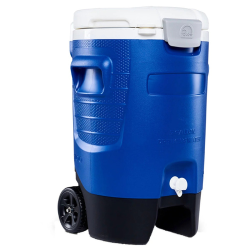 Large Rolling Cooler 18.9L Insulated Portable Locking Wheels Telescopic Handle