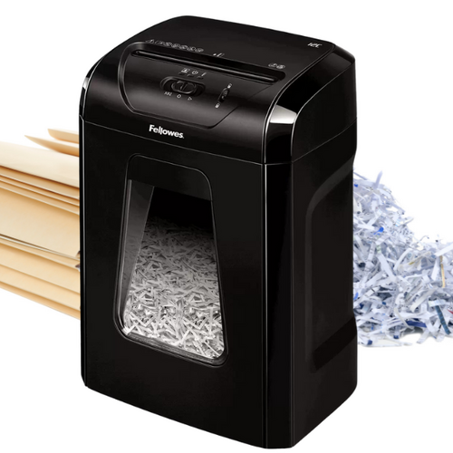 Fellowes Powershred 12C 12-Sheet Cross-Cut Professional Paper Shredder