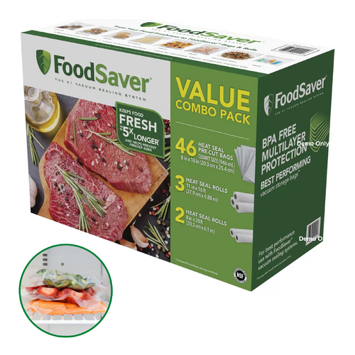Food Saver Vacuum Storage Bags Heat Seal Rolls Cryovac Bulk Saver Pack BPA Free