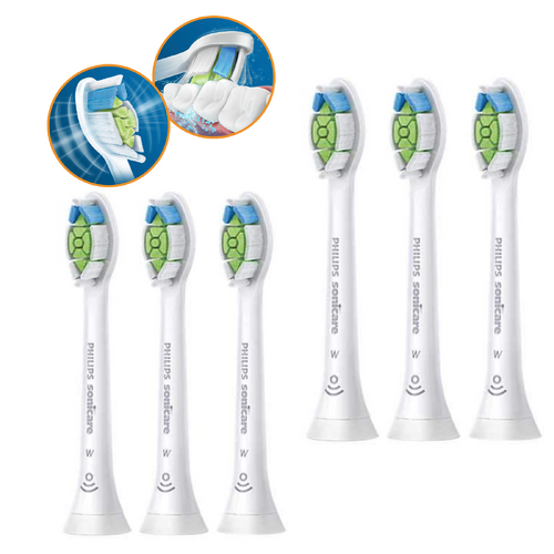 6 Pieces Philips Sonicare W Optimal White Replacement Electric Toothbrush Heads