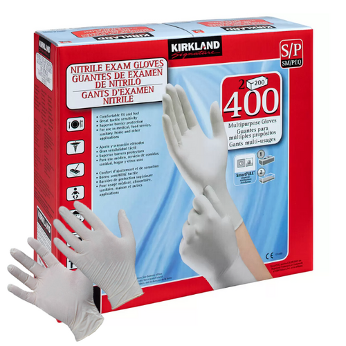Kirkland Nitrile Exam Glove Powder Latex Free Disposable Medical Safety Gloves Small