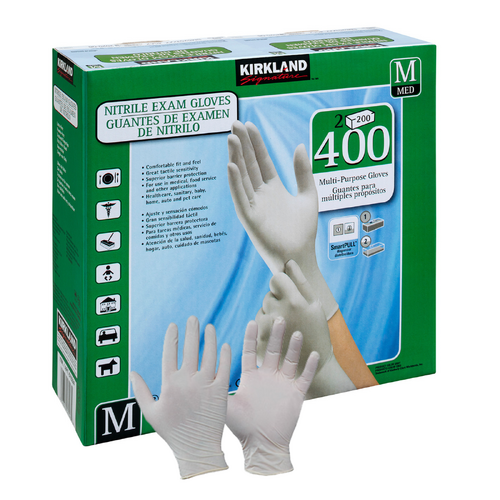 Kirkland Nitrile Exam Glove Powder Latex Free Disposable Medical Safety Gloves Medium