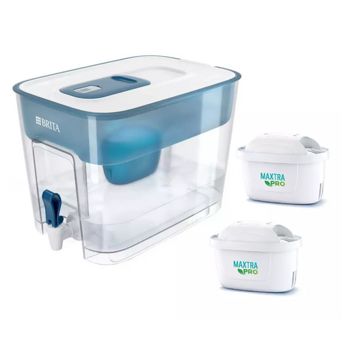 Brita Flow Cask with 2 MAXTRA+ Cartridge Water Filter Flow 8.2L Dispenser Set