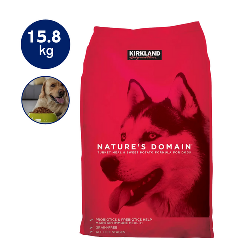 Nature's Domain Dry Dog Food Kibble Puppy Adult Dogs Turkey Meal & Sweet Potato Formula 15.87kg