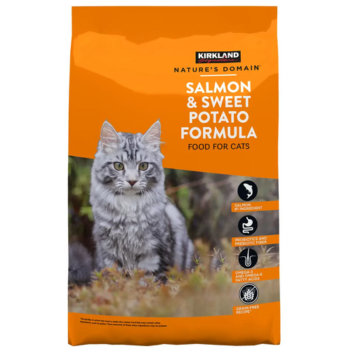 Nature's Domain Dry Cat Food 16.3Kg Grain Free Salmon & Sweet Potato Kibble Biscuit