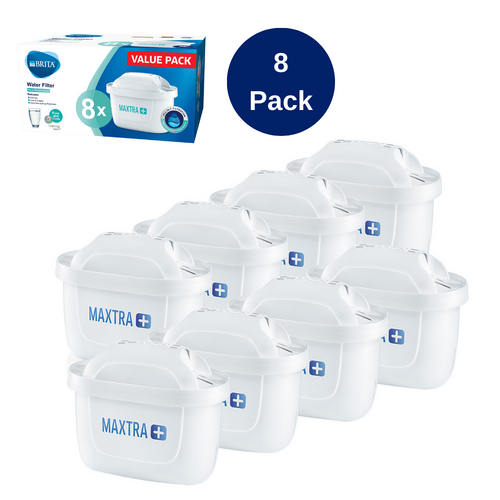 Brita Maxtra+ Water Filter Cartridges For Aluna, Marella or Flow Jugs and Casks 8 Pack