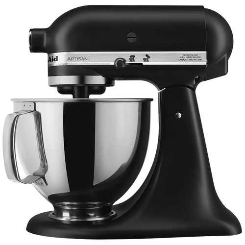 KitchenAid Artisan Stand Mixer KSM150 Tilt-Head Black 4.8L Bowl 300W 